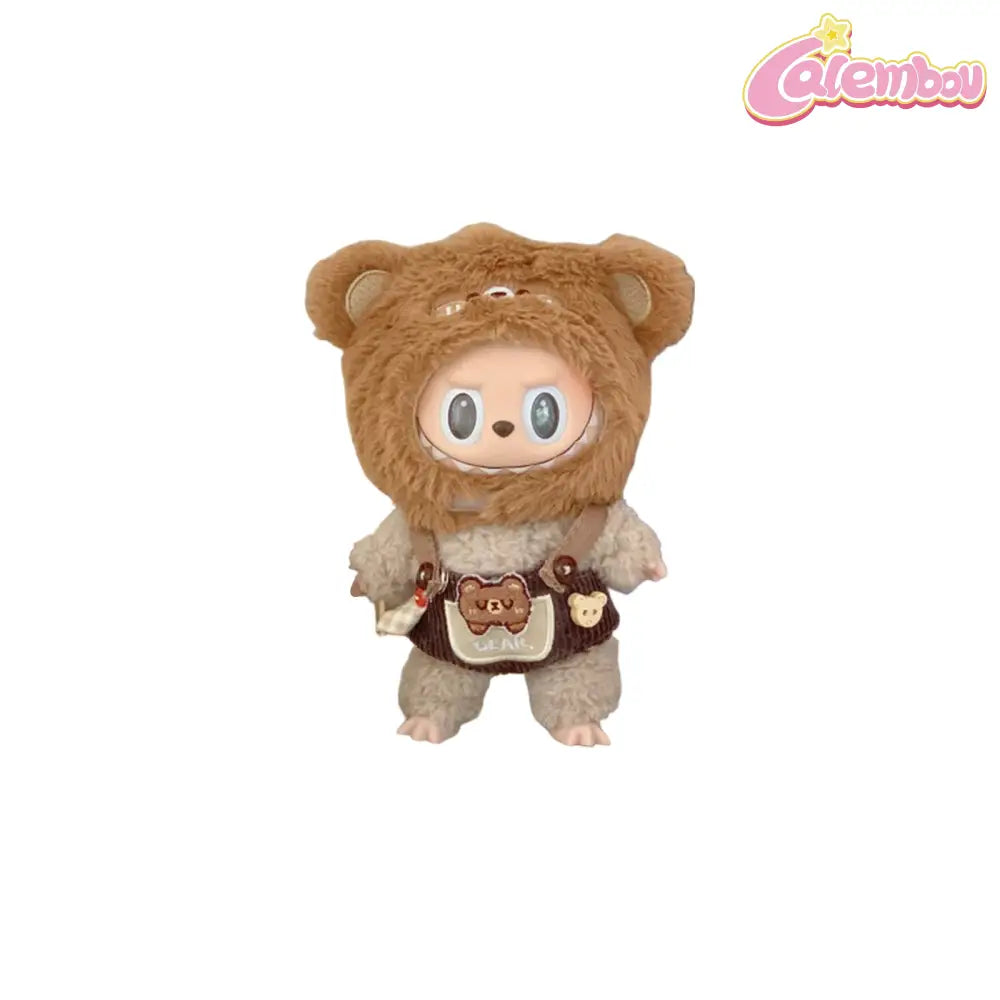 Labubu Brown Bear Clothing Set