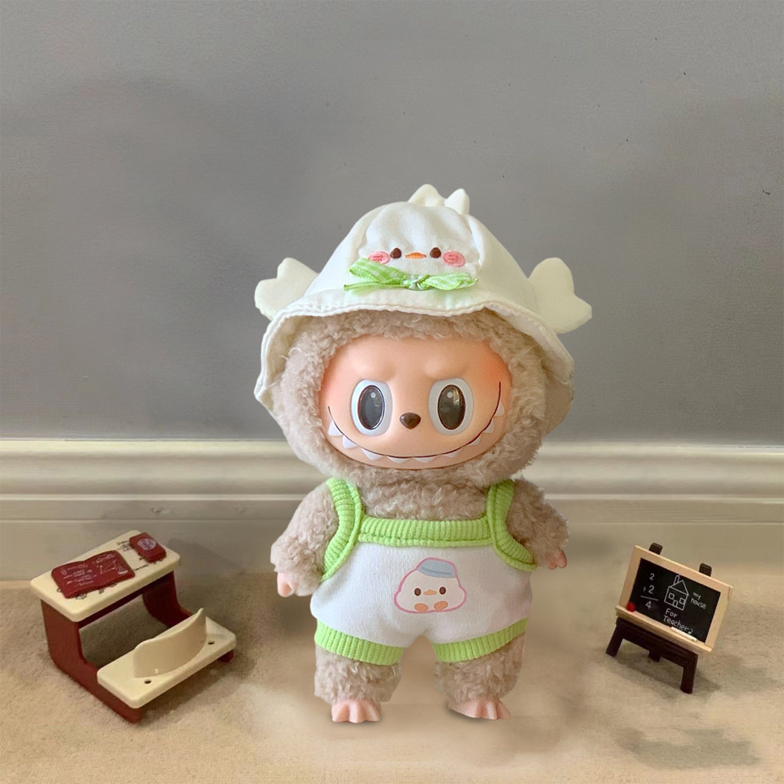 Labubu White Duck Clothing Set