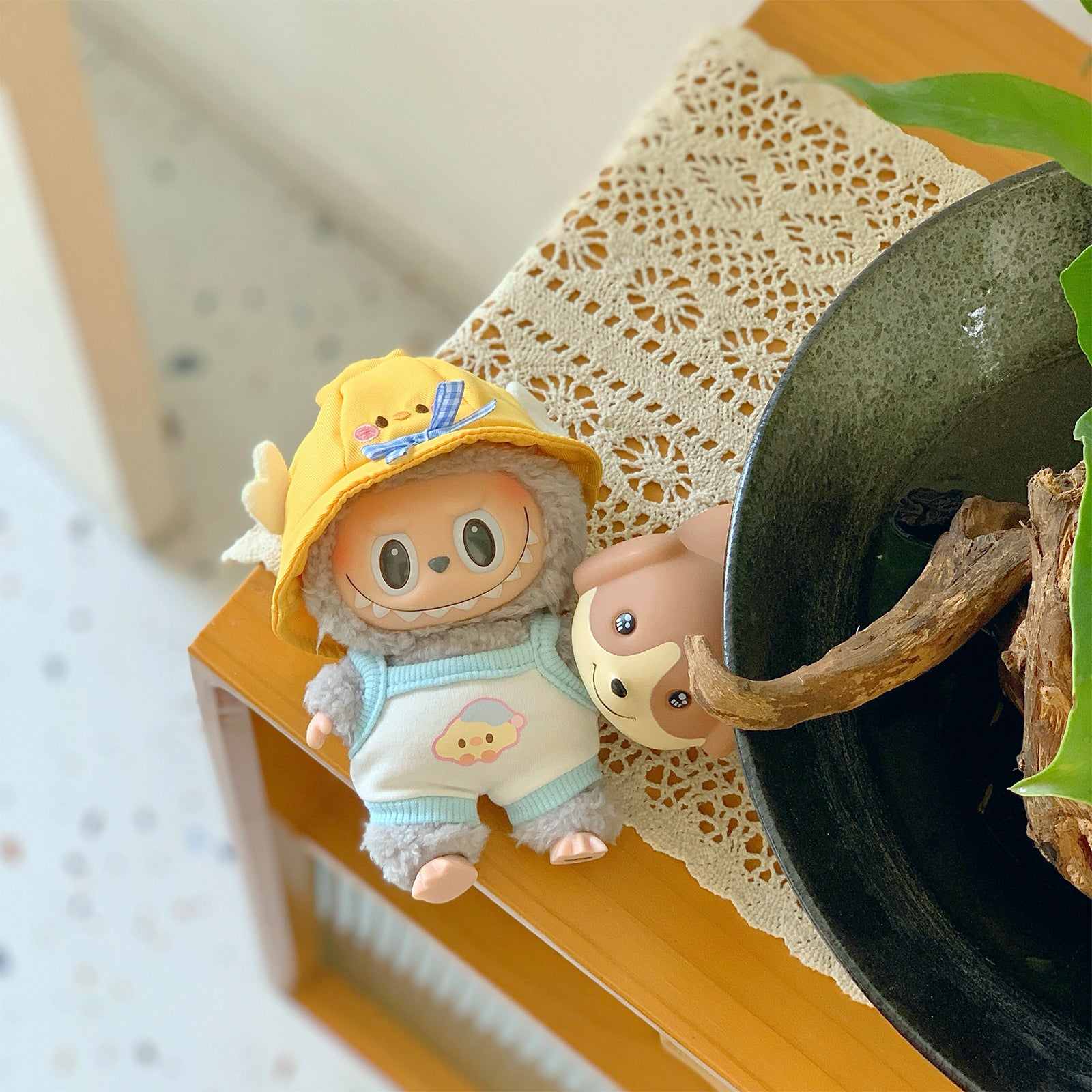 Labubu Yellow Duck Clothing Set