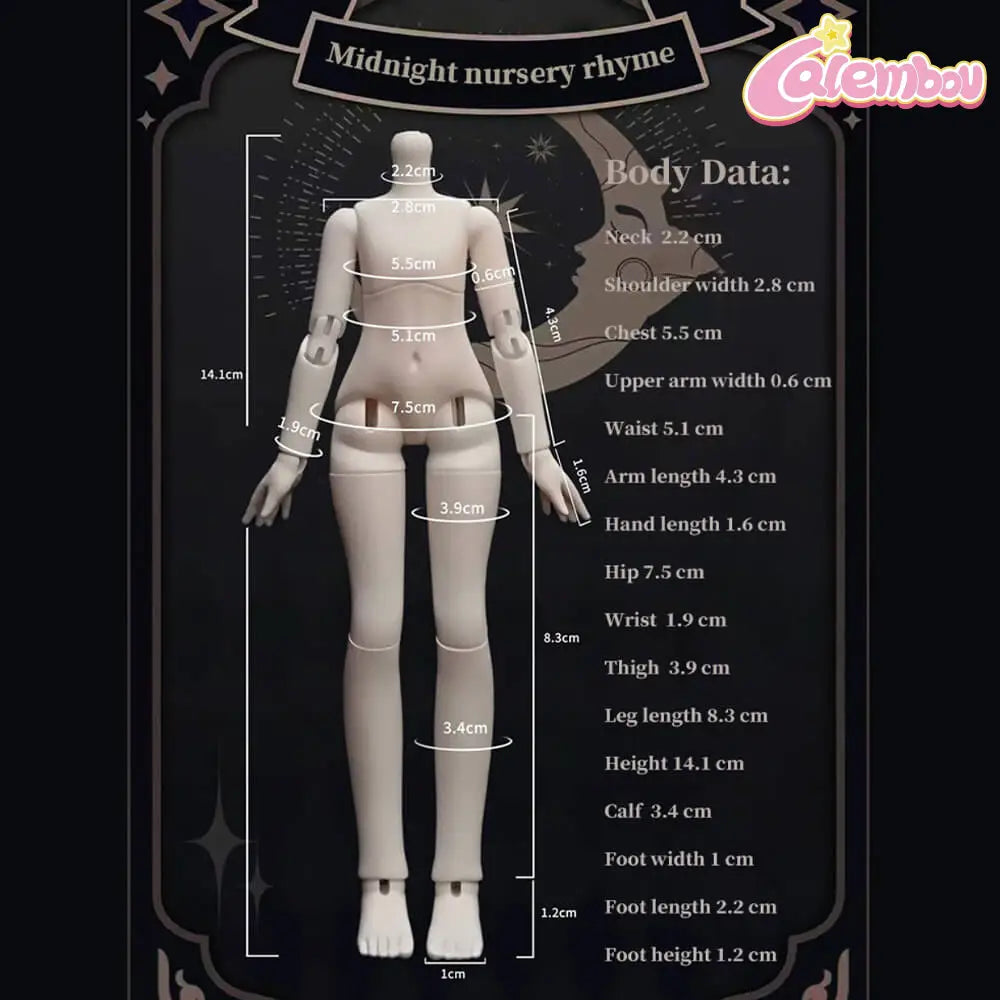 Midnight Nursery Rhyme Series 1/12 Action Figure BJD Blind Box
