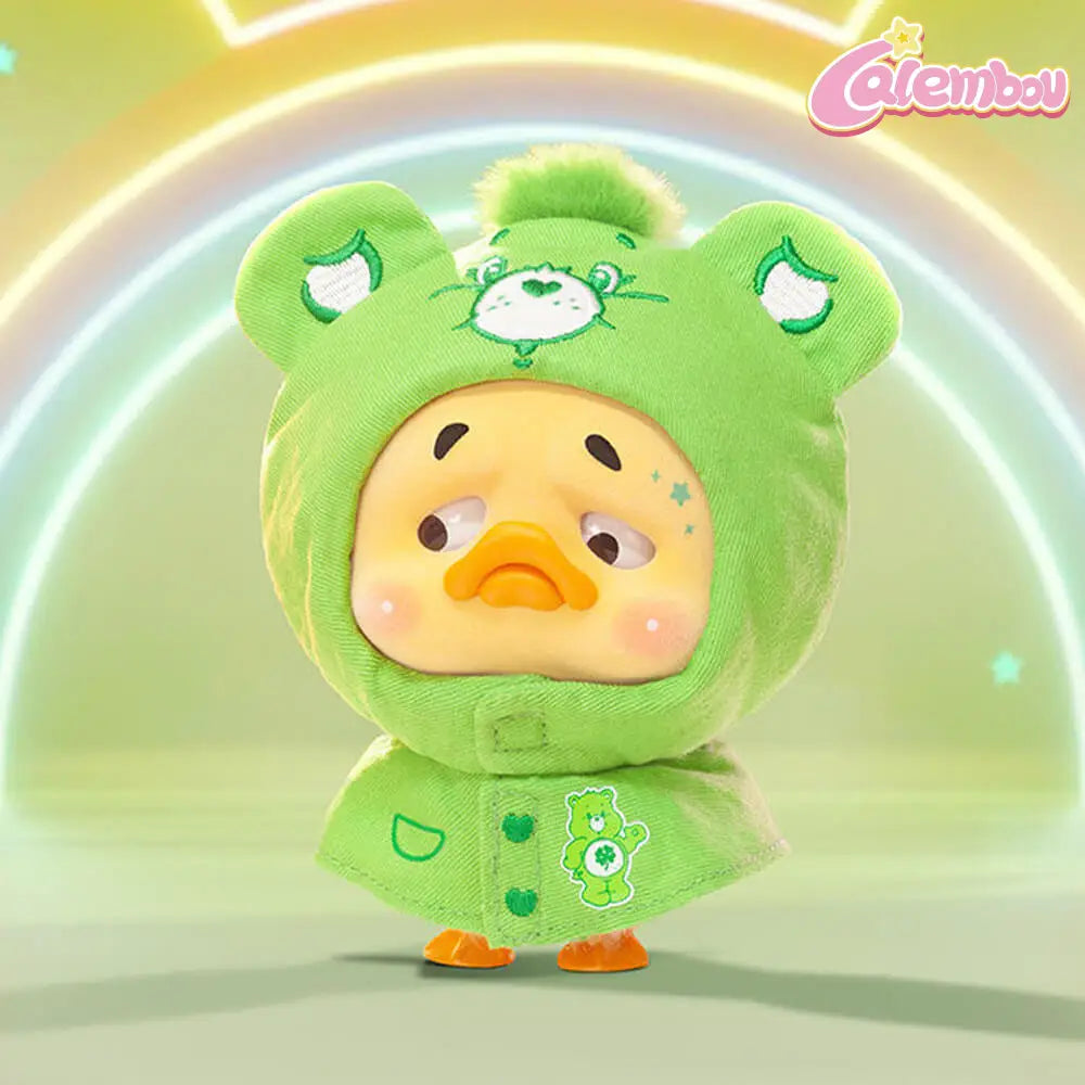 Upsetduck x Carebears Neon Sweetheart Duck Plush Keychain Blind Box