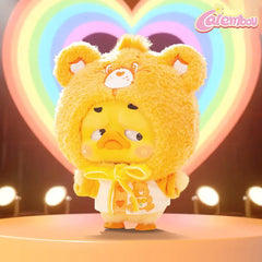 Upsetduck x Carebears Neon Sweetheart Duck Plush Keychain Blind Box