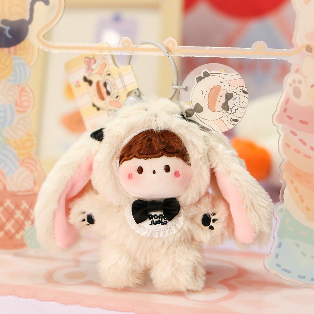 RoRo Jump x NAYANAYA Bunny Plush Keychain