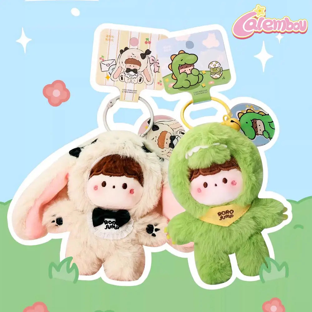 RoRo Jump x NAYANAYA Dinosaur Plush Keychain