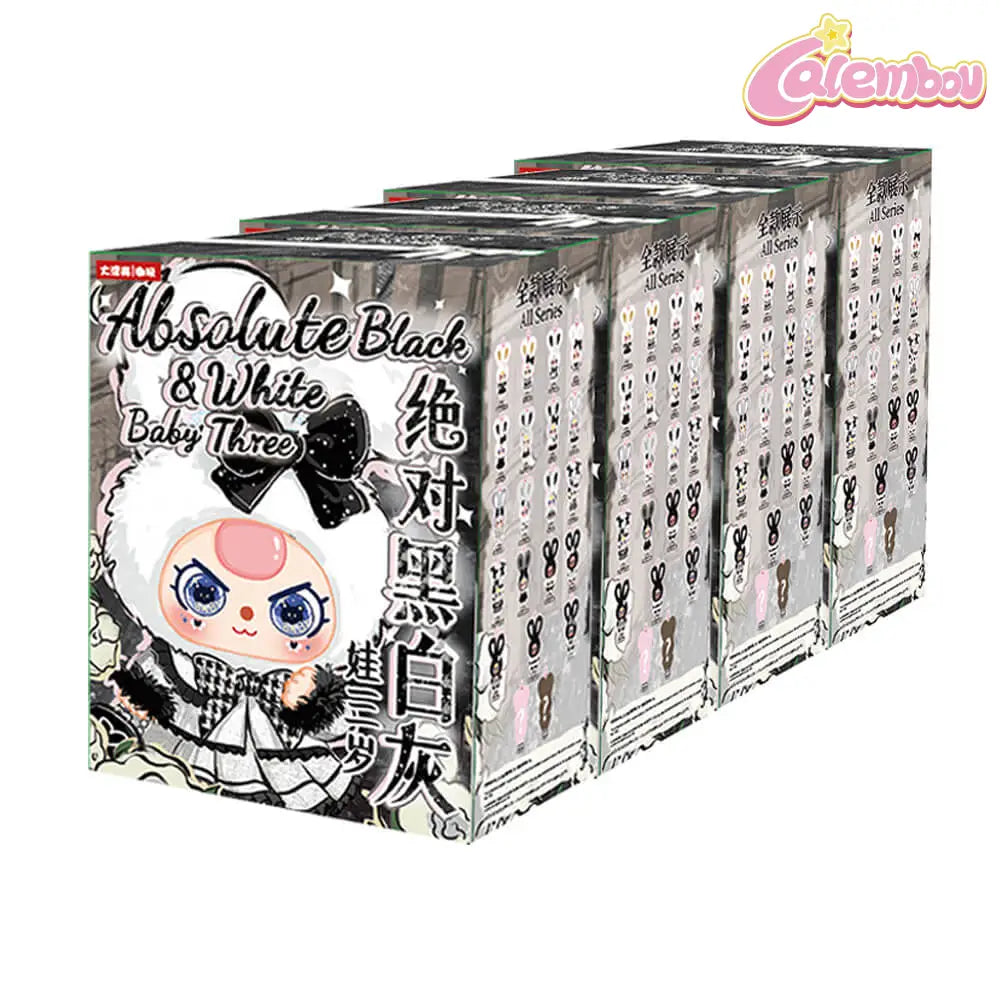 Baby Three Absolute Black and White Series Plush Blind Box
