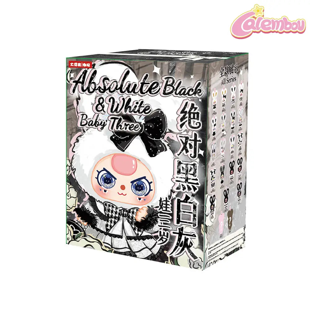 Baby Three Absolute Black and White Series Plush Blind Box