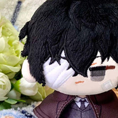 Black Osamu Dazai Plush Keychain