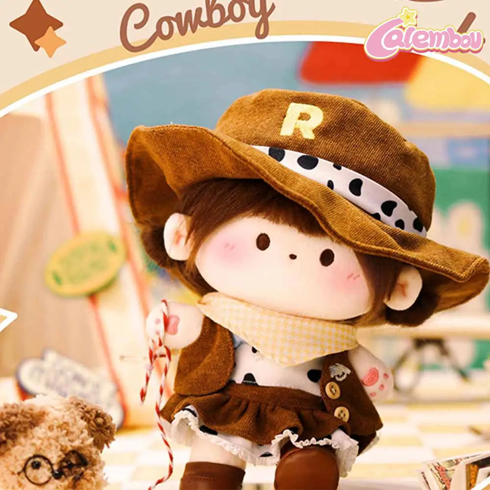 NAYANAYA Chestnut Cowboy Dress Up Doll 8"