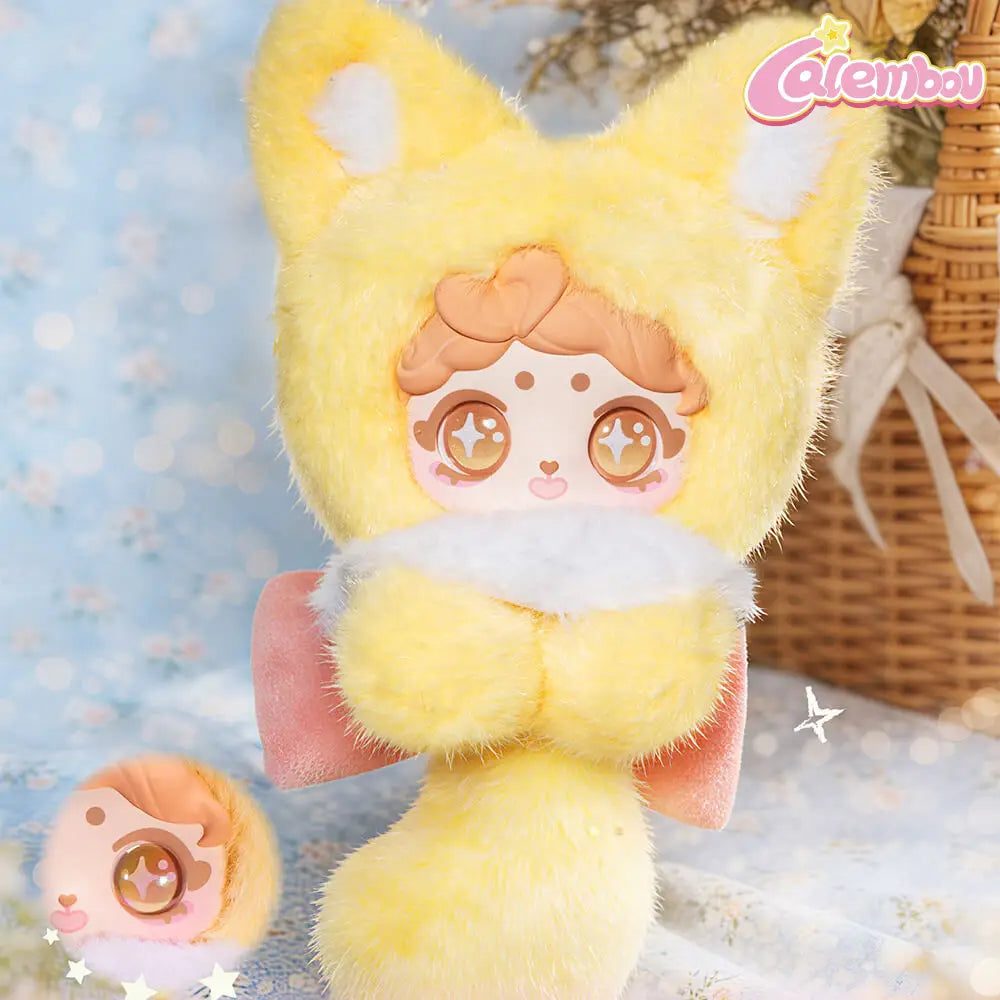 ☆未開封☆ HAPPY FLUFFY シリーズ　ボックス　ぬいぐるみフィギュア PengPeng Fuzz Bloom Foxes: The Secret Nook Series Plush Blind Box
