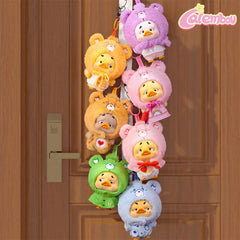 Upsetduck x Carebears Neon Sweetheart Duck Plush Keychain Blind Box
