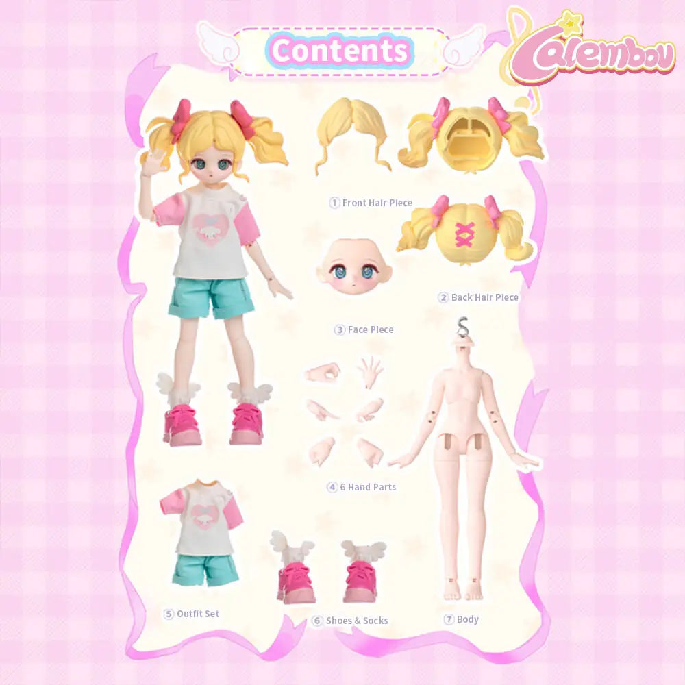 Puppy's Colorful Closet Series Run! Xiao Tao 1/12 Action Figure BJD Doll