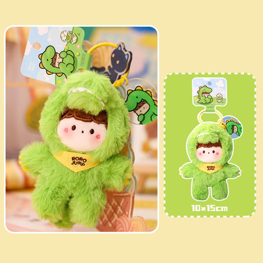 RoRo Jump x NAYANAYA Dinosaur Plush Keychain