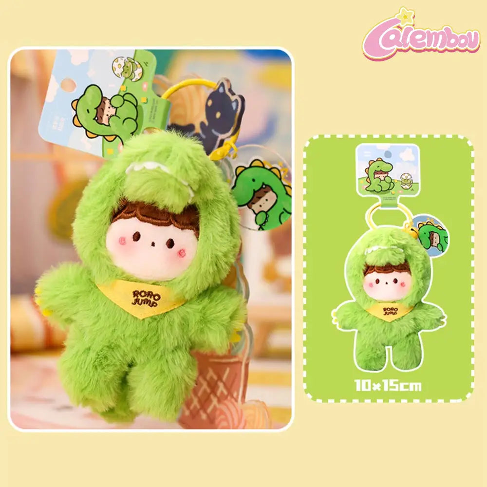 RoRo Jump x NAYANAYA Dinosaur Plush Keychain