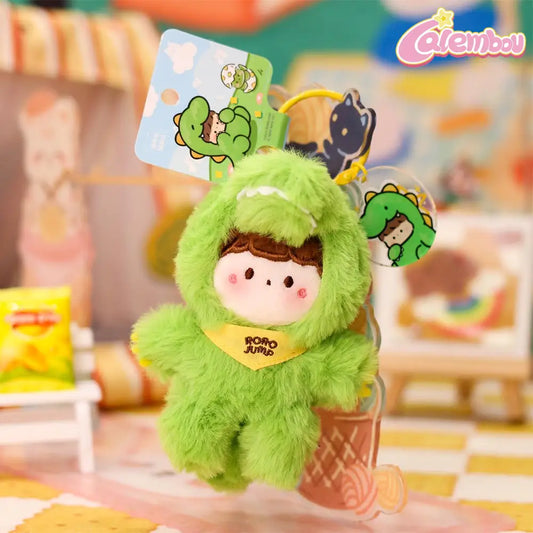 RoRo Jump x NAYANAYA Dinosaur Plush Keychain
