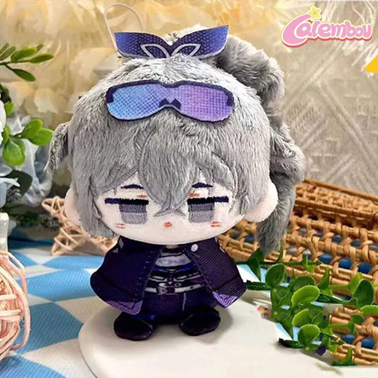 Silver Wolf Plush Keychain