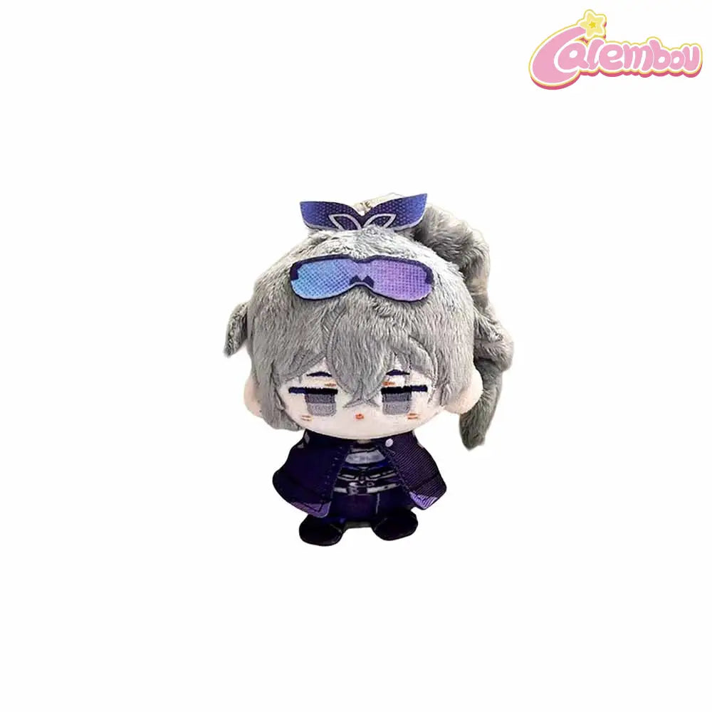 Silver Wolf Plush Keychain